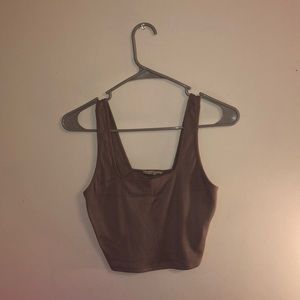 Rose/beige crop top
